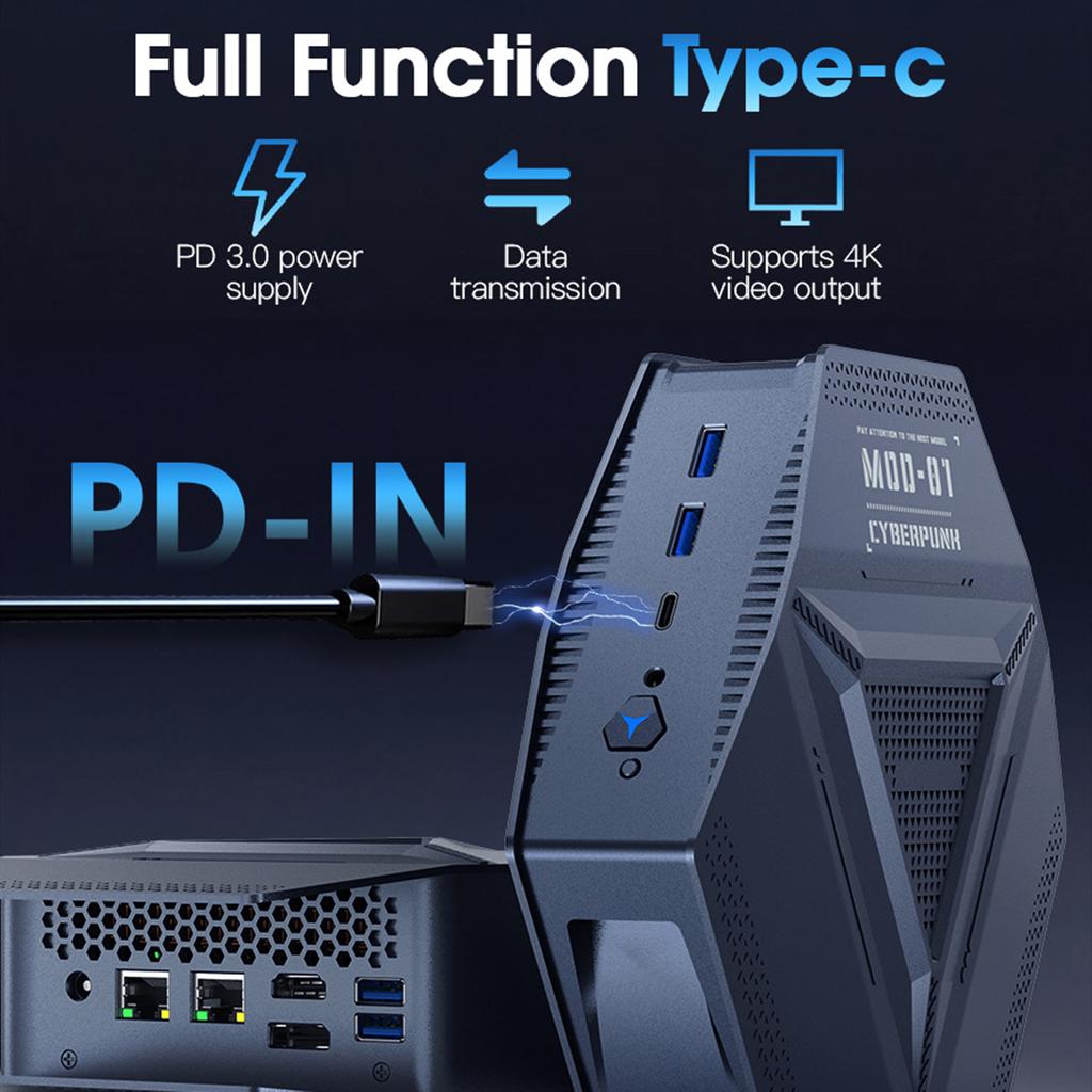 Mini PC Desktop Computer with I9 12900H Processor 32G DDR4 1TB SSD Storage 14 Cores 20 Threads Up