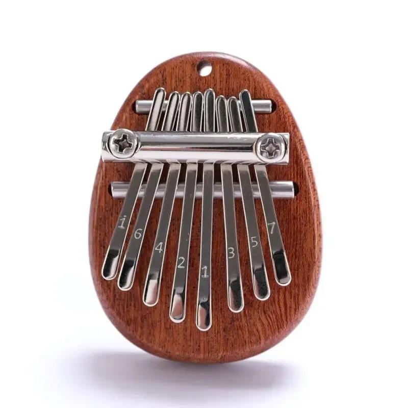 8 Tasten Mini Tragbare Holz Kalimba - Hochwertiges Daumenklavier | Exquisiter Klang Anhänger Dekor Geschenk