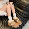 Platform Loafers Women's Autumn and Winter 2025 New British Style Plush Small Leather Shoes Plush Shoes Snow Boots