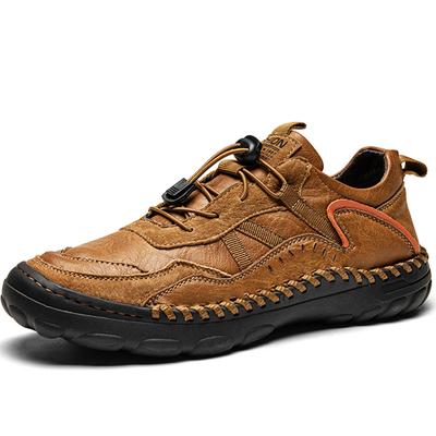 Spring/Autumn Men's Handmade Retro Shoes Large Size Casual Shoes Leather Rubber Bottom Handmade Car Men's Leather  Boots