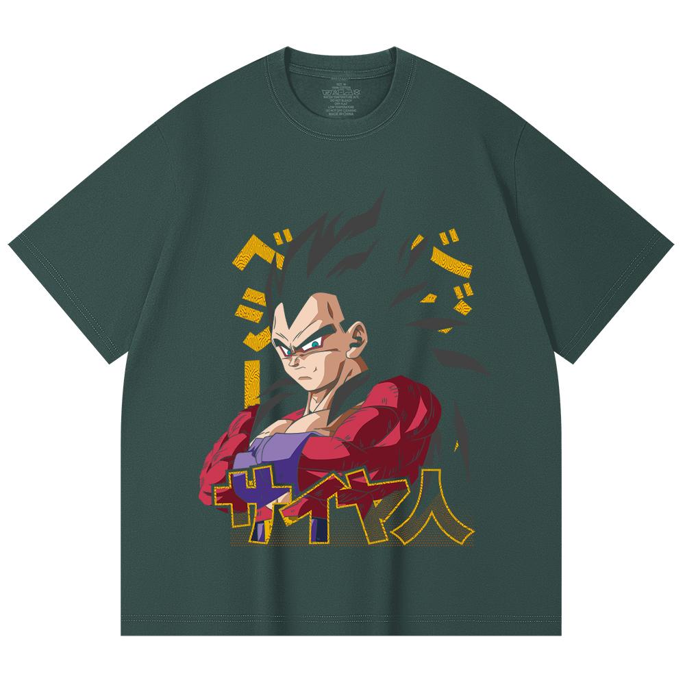 230 Gsm 100% Cotton Dragon Ball V18 Goku Print Unisex Heavy Cotton T Shirt