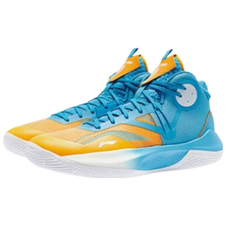 Li Ning Sonic 9 Team Cushioning Slip Resistant Abrasion Resistant Coverage Support Rebound Mid Top Basketball Shoes ABPR017-12