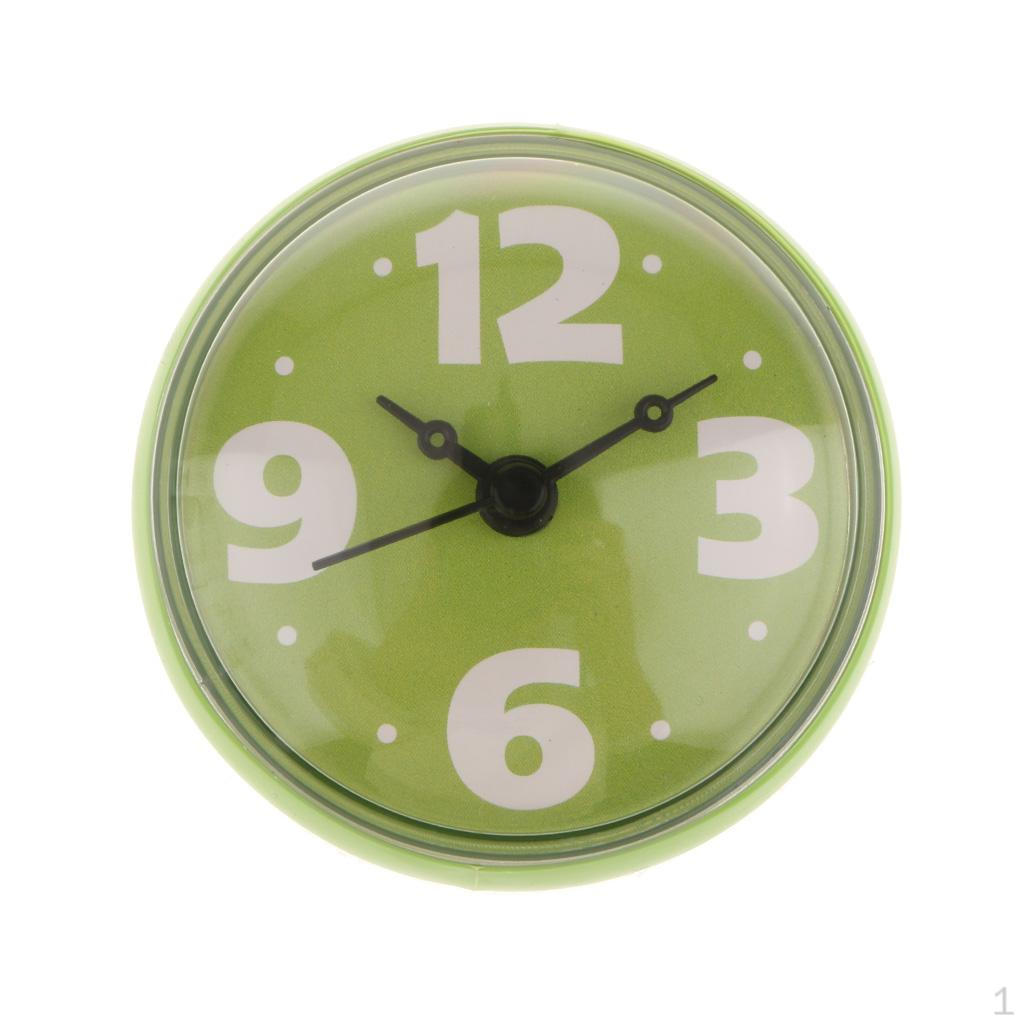 

Ванная комната Душ Цифровые с присоской Настенные часы Наклейка зелёный