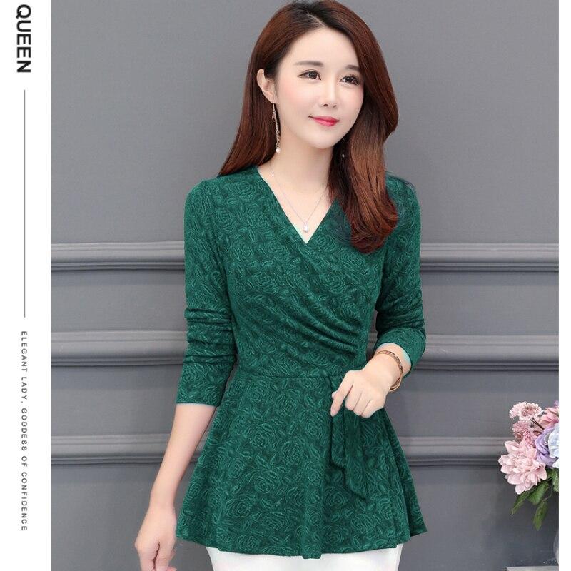 Casual Winter Neue Plüsch und Verdickte Unten Frauen top Bluse Volle Hülse spitze Bluse V-ausschnitt Lila tops Blusen Hemd