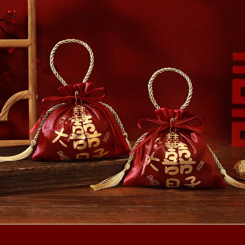 

1 шт. роскошная упаковка бархатный мешочек на шнурке шелковый подарочный мешок для ювелирных изделий свадебные коробки конфет с жемчужной нитью декор сувенирные сумки other