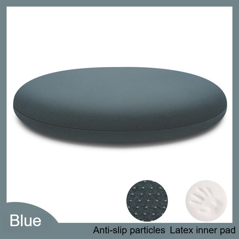 35cm/40cm/45cm Rond Geheugenschuim Kussen - met Elastische Rits Afneembaar Kussen, Ontworpen met Langzame Terugslag om Zinken te Voorkomen 35x35x3.5cm blauw