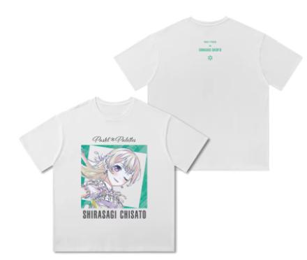 Japanese Anime Bang Dream Maruyama Aya Round Neck Short Sleeve Tshirt Summer Cosplay Student Loose Tops Xt