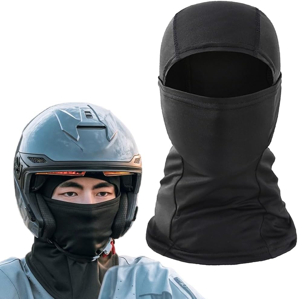 Cagula moto QIKEJI pentru față completă pentru soare UV pentru și exterior și oferă acoperire pentru și menținându-vă caldă și mască rece, rezistentă la vânt, respirabilă,