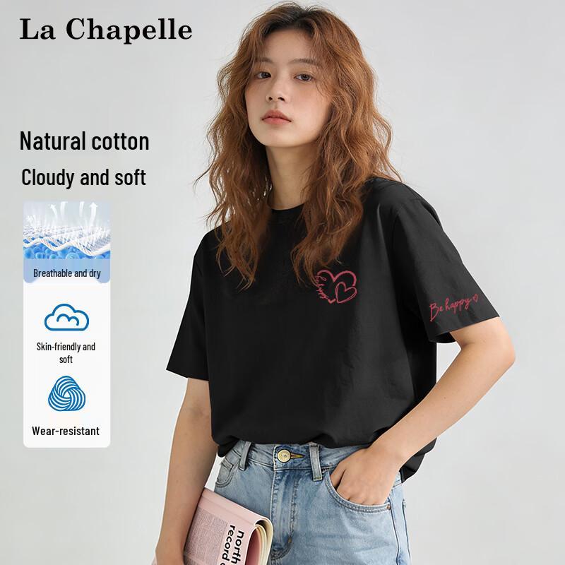 La Chapelle Women s Pure Cotton Graphic T-Shirt 2XL