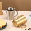 1Pc304 Stainless Steel Korean Style Coffee Cup Available In Multiple Colors HeatResistant And Drop Resistant