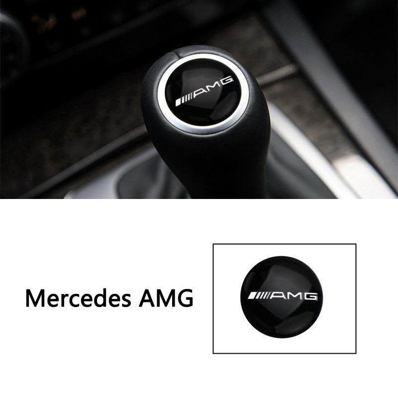 CDR4   27MM Car Gearbox Control Lever Sticker Shift Handle Decals Accessories For Mercedes Benz AMG W204 W205 W203 W212 W213 W201 W210
