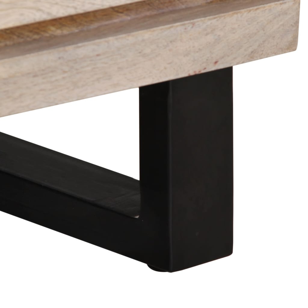 Nightstand 40 x 34 x 46 cm Bleached Solid Mango Wood