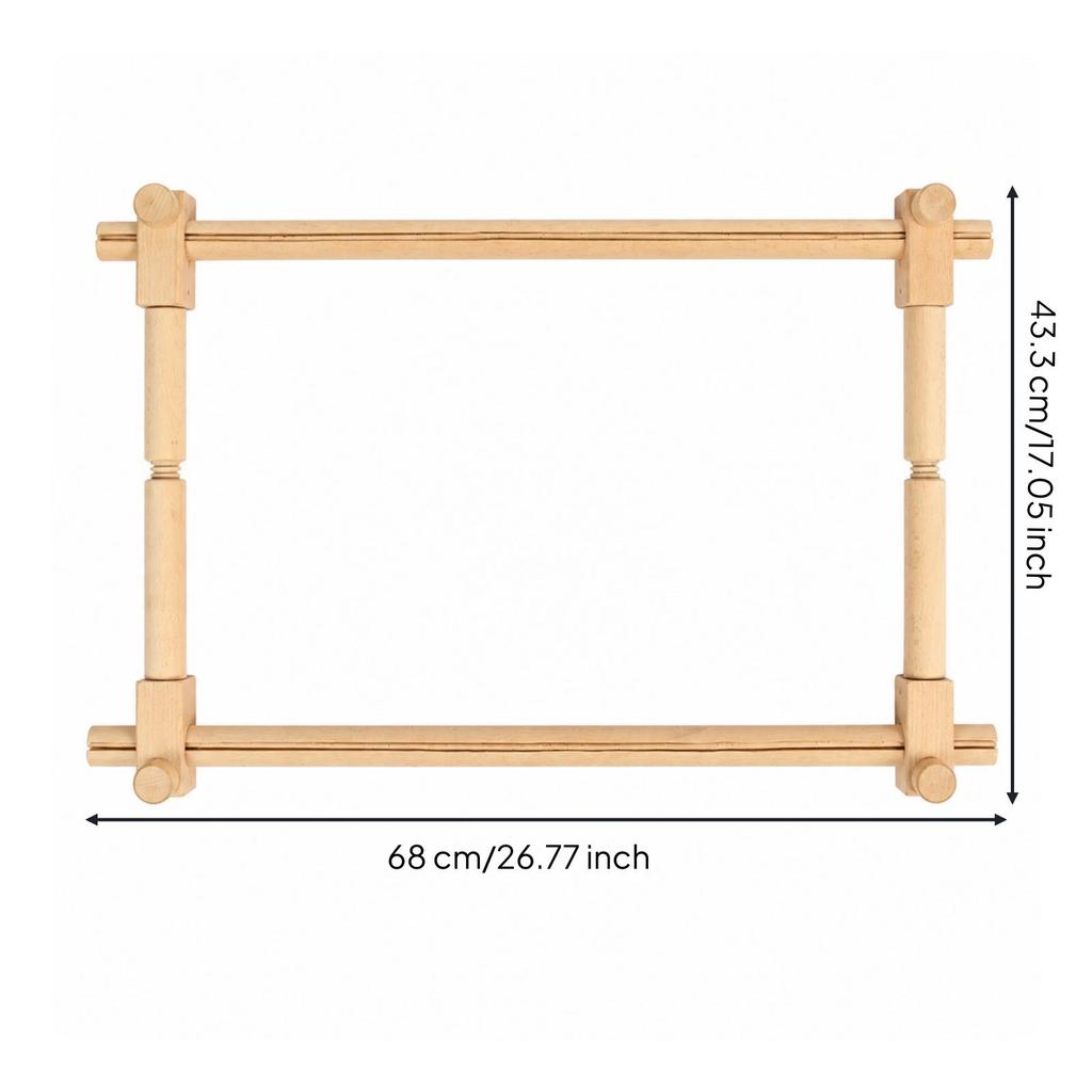 Stitching Holder Smooth Wooden Cross-Stitch Embroidery Frame