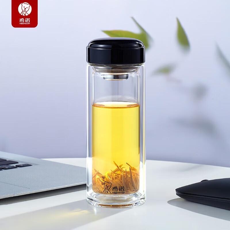 Xino XN-6557 Double-Layer Glass Tea Infuser Cup