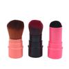 Retractable Single Blush Brush Loose Powder & Setting Brush With Cover, Portable Multi-Functional Makeup Tool