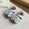 Girl Summer Sandal Princess Sweet Flower Children Causal Shoes Kids Wedding Party Toddler Non-slip Sandals for Walking