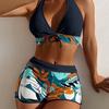 Swimming river swimsuit new bikini swimsuit, split print boxers swimsuit sexy women bikini