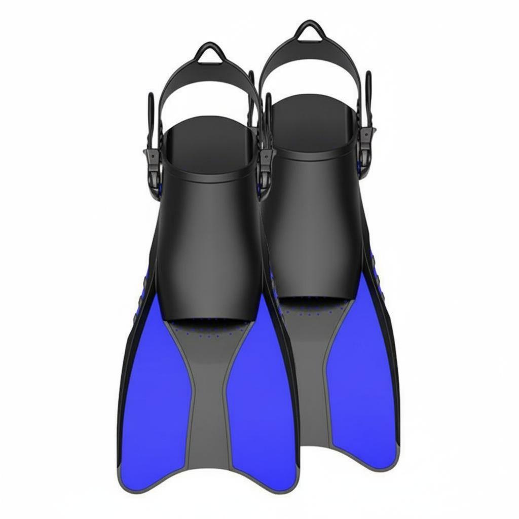 Adjustable Accessible Heel Flippers Flexible Adjustable Underwater Fins Accessible Heel Aquatic Fins Soft Foot Pocket for Adults