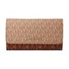 Jet Set Signature Coated Canvas Wallet Large Women's Brown