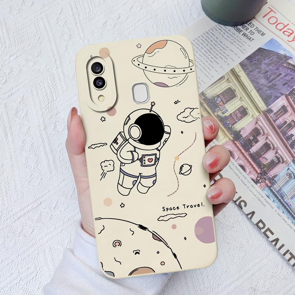 Case For Samsung Galaxy A30 A30S Artistic Style Soft Smooth Liquid Silicone Camera Protective Back Cover For Samsung A30S Funda