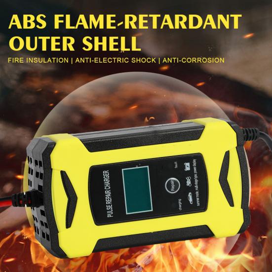 

Зарядное устройство Аккумулятор с ЖК-дисплеем Несколько защитных аксессуаров Зарядное устройство для свинцово-кислотных аккумуляторов 12 В, 6 А US Plug