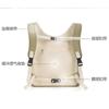Portable Pet Carrier Backpack Cats Small Dogs Up To 3kg - Breathable Nylon Chest Harness Bag Olive Green / Beige Navy