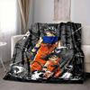 1pc DragonBallZ, Goku Flannel Blanket [Cozy Throw Blanket] For Sofa, Bed, Travel, Camping, Livingroom, Office, Couch, Chair, And Bed