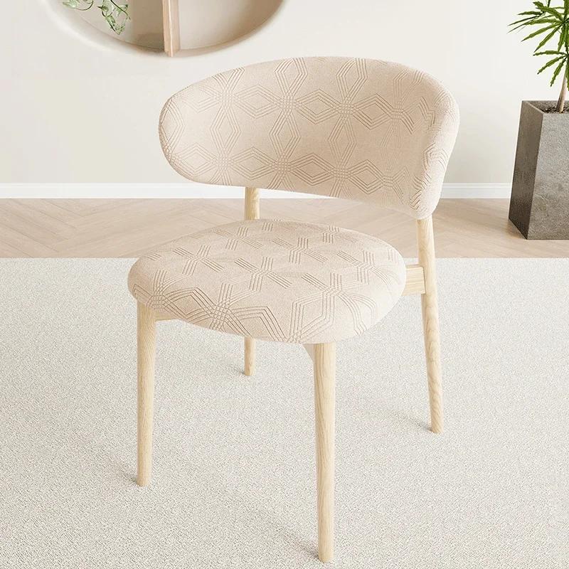 C-Shaped Backrest Chair Cover Stretch Jacquard Short Back Dining Chair Cover Retro Light Luxury Chair Protector for Home Bar