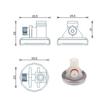Coffee Machine Water Circuit D4 To G1/8 Interface Membrane Pressure Regulator Of Pump For Jura/AEG/Siemens/Krups