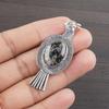Natural Black Rutile Gemstone 925 Sterling Silver Jewelry Designer Pendant 2.06" AJP-2130