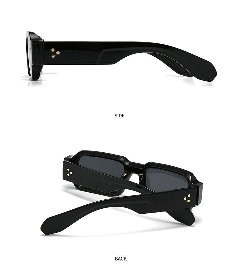 2026 New Vintage Small Square Luxury Brand Designer Classic Rivet Sunglasses Women For Men Male Trendy Sun Glasses Punk Shades