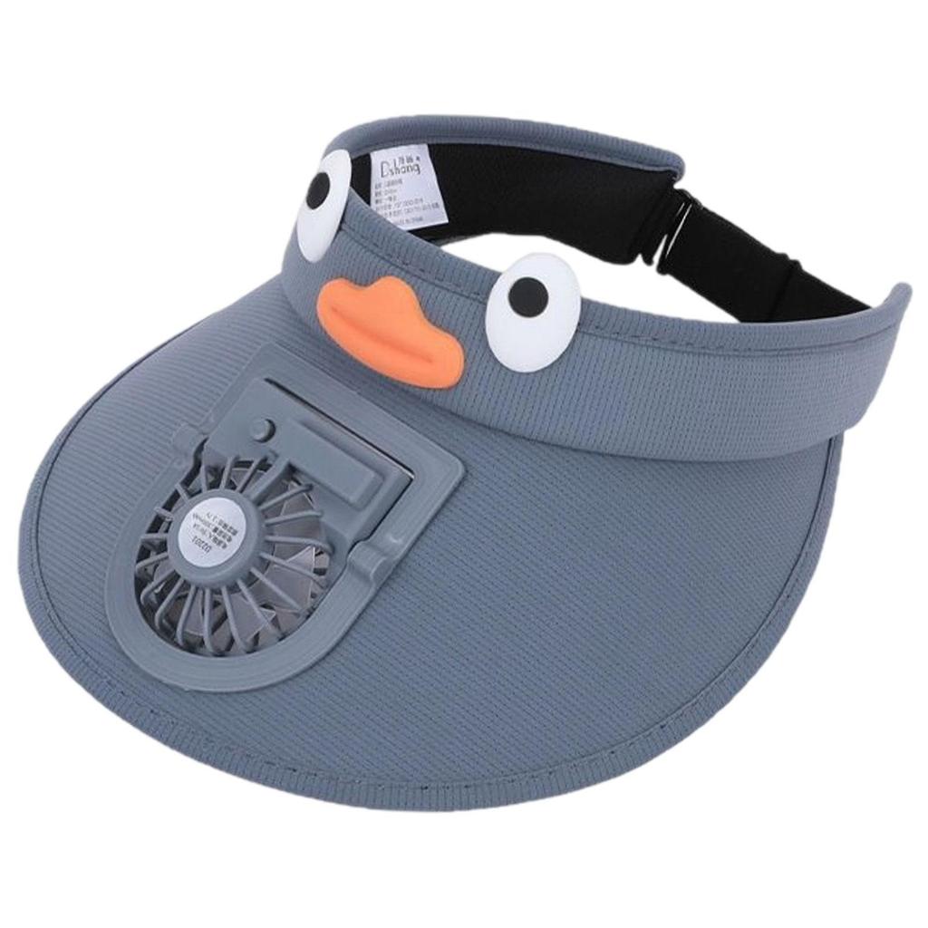 Kids Fan Visor Hat Three Adjustable Winds Fan Cap Adjustable Large Brim Sun Visor Kids Fan Hat for Child Gift Fishing