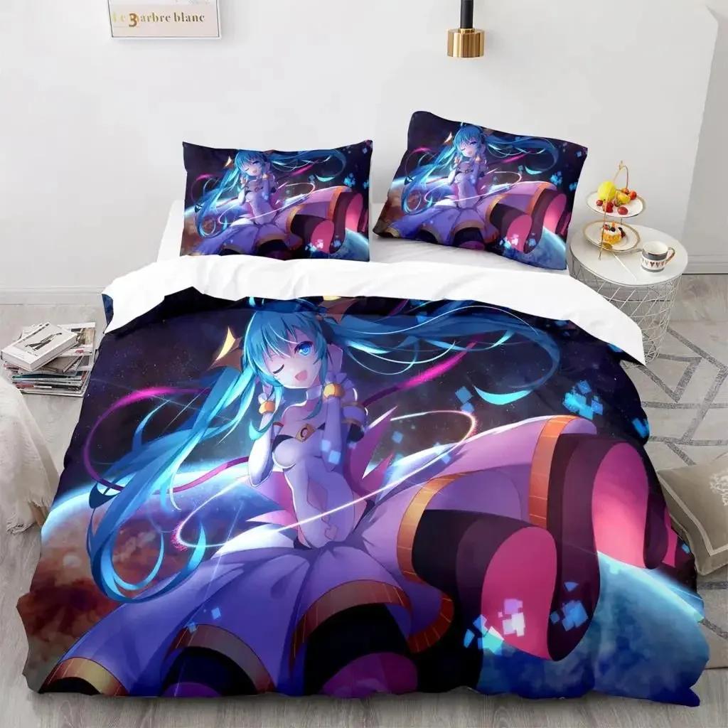 3D Anime Beautiful Girl In The Future Bedding Set Single Twin Full Queen King Size Bed Set Aldult Kid Bedroom Duvet cover Sets