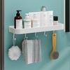 Huijia Wall-Mounted Bathroom Storage Shelf with Drain Tray