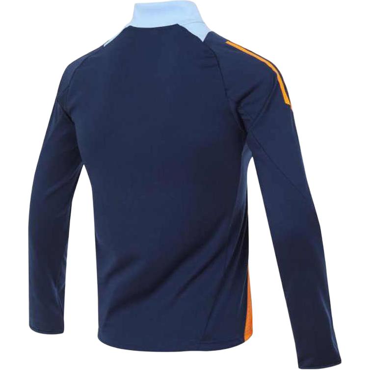 adidas Sweatshirt Real Madrid C.F Navy Blue/Dark Orange Yellow/Glossy Finish Blue Teenagers JE4208
