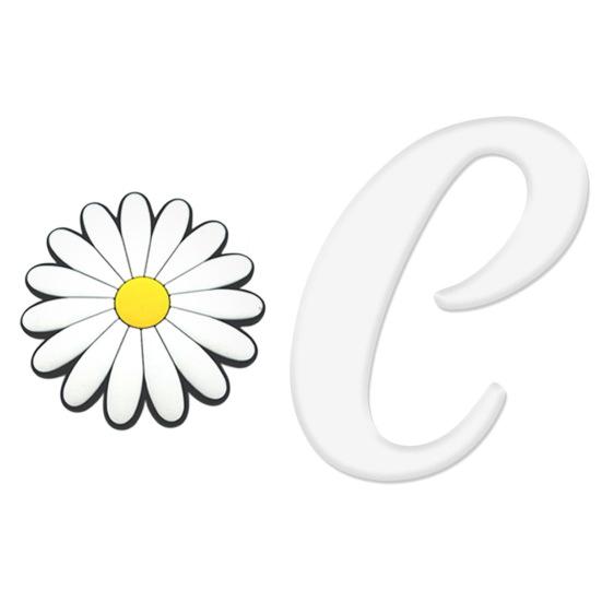 English Letter Hole Bag Charm Lightweight Reusable Beach Tote Handbag Hole White Alphabet Decoration DIY Hole Bag Accessories