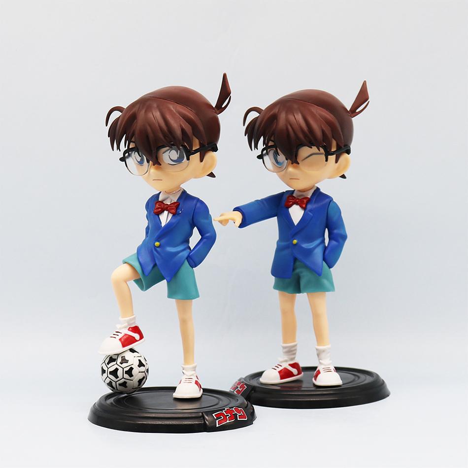 New Anime Detective Conan Figure Lk Kudou Shinichi Edogawa Konan Anime Action Figurines Pvc Collectible Model Statue Doll Kids T
