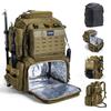 Goture Water-Resistant Fishing Backpack Lightweight Large Hiking Hunting Bag with Rod Holder Adjustable Tackle Storage Pack