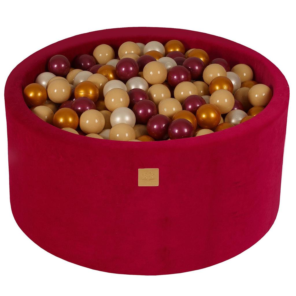 Round Ball Pit MeowBaby® Velvet, Magenta