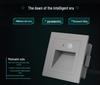 Outdoor LED Motion Sensor Step Light, Waterproof Recessed Aluminum Plinth Light