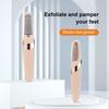 Elektrisk fotfil for føtter Oppladbar pedikyrstav med grove slipepartikler Trådløst pedikyrverktøy for glatte hæler og hud