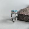 Silver Ring with Natural Topaz 3.232ct, Item Weight 3.82 G (2188315)