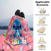 1pc. Cute Stitch Print Blanket, Perfect for Home, Office, Outdoor Use & Gift Idea