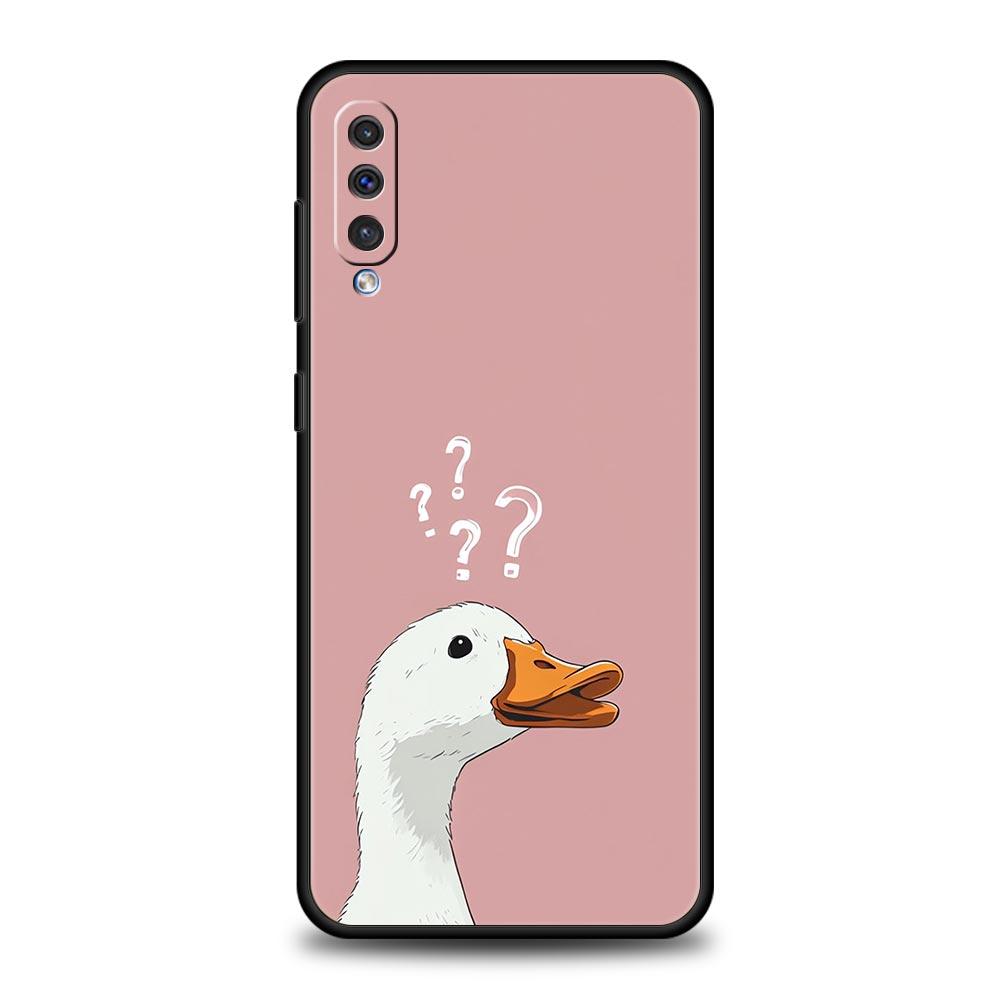Funny Duck Phone Case For Samsung A56 A36 A26 A54 A52 A24 A14 A50 A72 A70 A06 A12 A22 A34 A42 A32 A04s A16 5G Cover