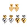 Stainless Steel Love Stud Earrings High-end Fashion Earrings