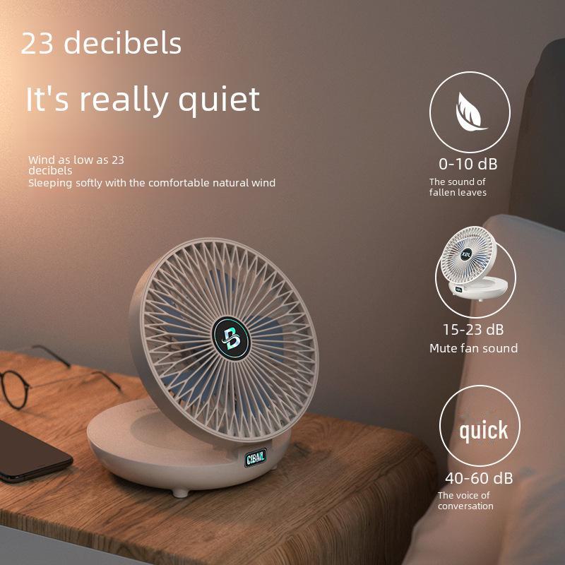 Dual-Purpose Electric Fan: Convection Circulation, Indoor/Outdoor, Rechargeable Floor & Desktop Fan