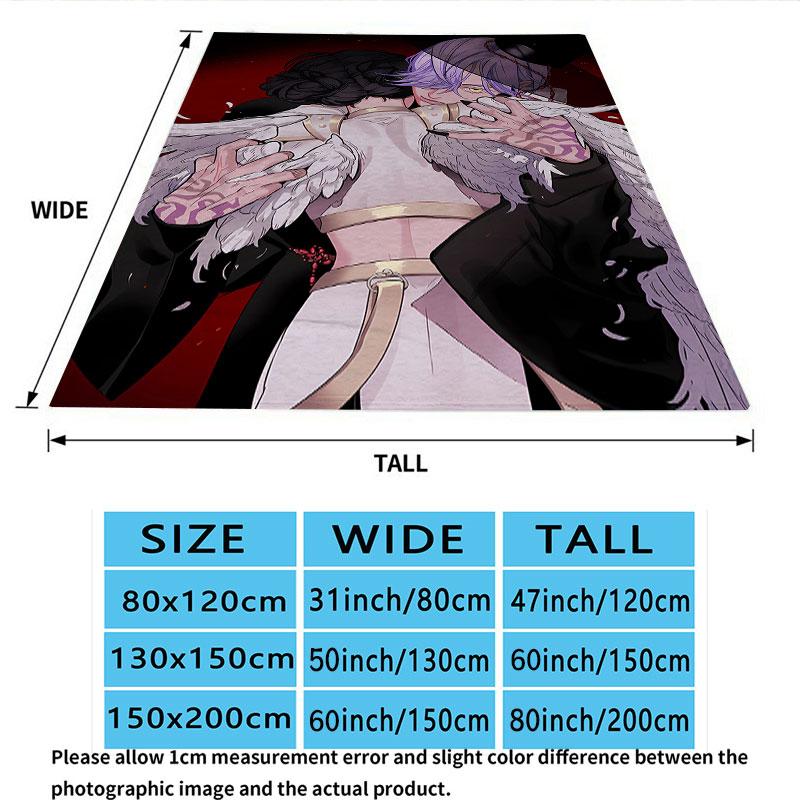1PC Kpop Demon Hunters Patterned Flannel Blanket Suitable For All Seasons For Home Decor Warmth And Comfort Gifts Holiday Present