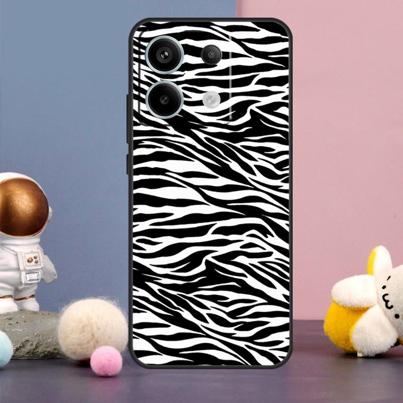 Coque Imprimé Rayures Zèbre Pour Xiaomi Redmi Note 13 9 10 11 12 14 15 Pro Plus Redmi 15 15C 14C 10C 12C 13C Housse