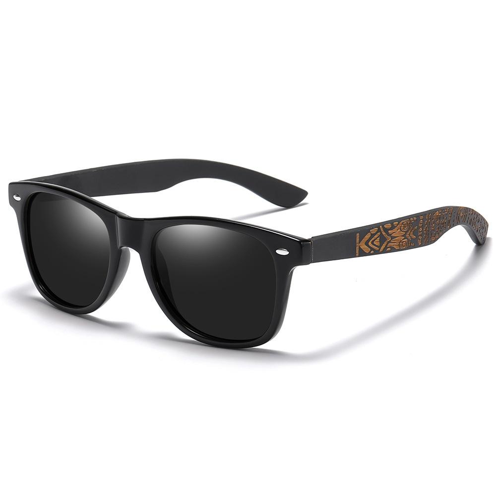 

New Classic Men Ultraviolet Sunglasses Fashion Wood Male Driving Riding Sports Sun Glasses Wooden Bamboo Eyewear UV400 Shades