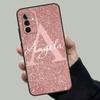 Personalised Name Initial Marble Case For Samsung Galaxy A54 A53 A52 A34 A32 A72 A13 A23 A14 A33 A12 A22 A71 A51 Phone Cover